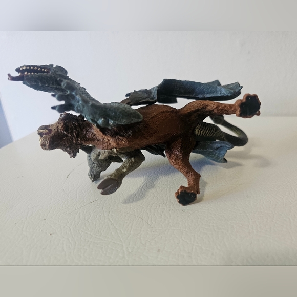 Chimera Three-Headed Mythical Fantasy 2008 Safari Ltd.  Toy Figure - Picture 6 of 6